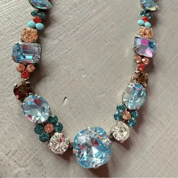 Sorrelli Crystal Silver Tone Statement Necklace - Picture 8 of 10